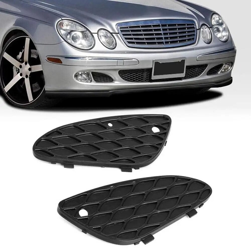 1 Pair Left +Right Front Bumper Cover Mesh Grille For Mercedes W211 E-class E500
