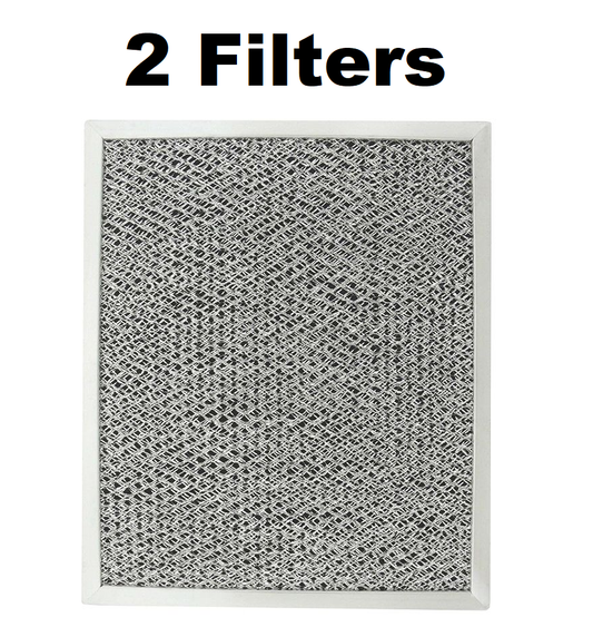 Solid Spare (2) Filters for Broan Nutone Microtek 41F Grease Carbon 8 3/4" x 10 1/2" x 1/2"