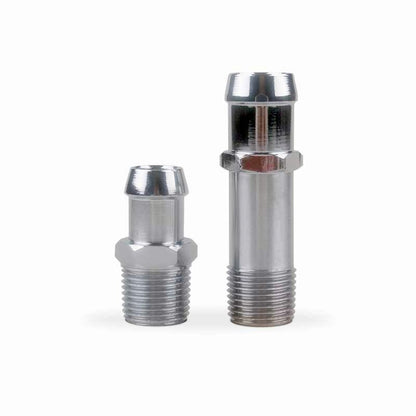 HEATER HOSE FITTING SET For 3/4" WATER PUMP 5/8" INTAKE CHROMED STEEL SBC BBC