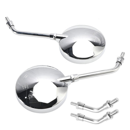CHROME PAIR MIRRORS FOR KAWASAKI Z KZ 650 750 1000 A E F J Sport Z1 900