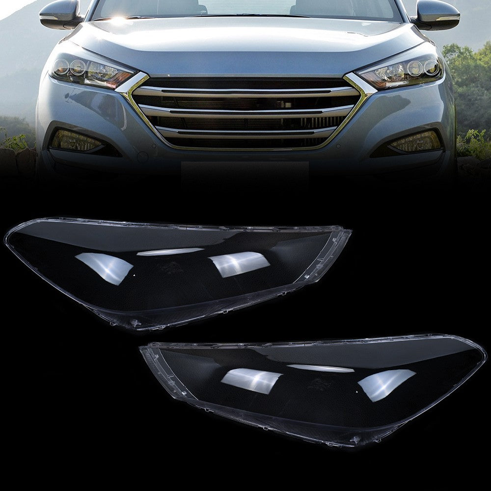 For Hyundai Tucson 2015 2016 2017 2018 Left Right Headlight Lens Covers Shell