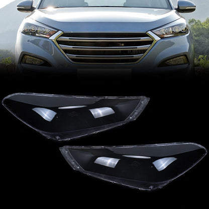 For Hyundai Tucson 2015 2016 2017 2018 Left Right Headlight Lens Covers Shell