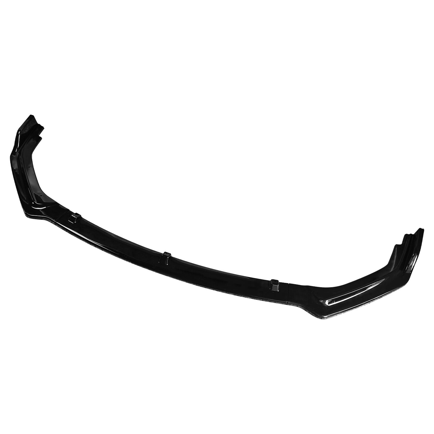 Glossy Black Front Bumper Lip Splitter Chin For 2018-2024 Infiniti Q50 Luxe Base