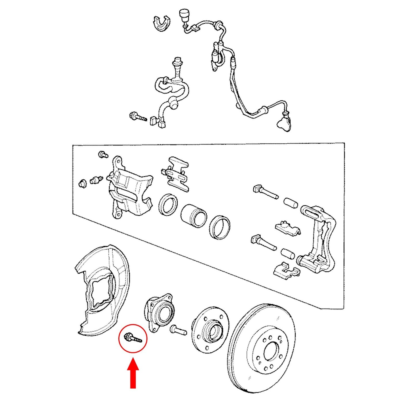 Front Caliper Bracket Bolts for Select Honda, Acura Models 1990-2018 - 14013