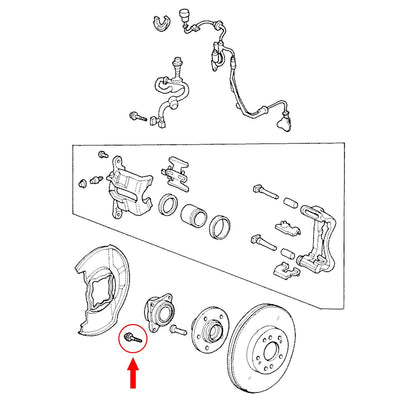 Front Caliper Bracket Bolts for Select Honda, Acura Models 1990-2018 - 14013