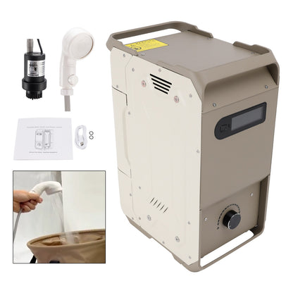 Portable Water Heater For RV Camping  7800mAh 3.3h Rechargeable Camping Cleaning