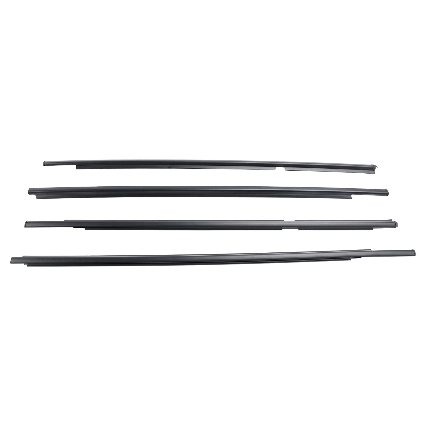 4pcs Outer Door Glass Weatherstrip Moulding For Toyota Yaris Vitz 2005-2010 US