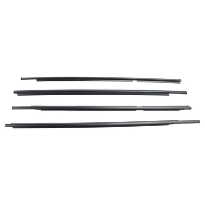 4pcs Outer Door Glass Weatherstrip Moulding For Toyota Yaris Vitz 2005-2010 US