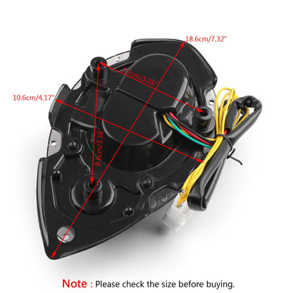 Smoke LED Taillight integrated Turn Signals for Yamaha XV1700 Road Star 2004-15