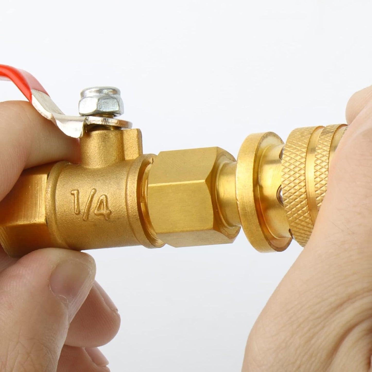 4 Packs 1/4" Male Female NPT Brass Ball Valve Water Air Tank Drain Shut Off USA