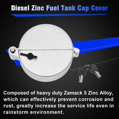 2X Semi Truck Locking Diesel Fuel Tank Cap Cover For Freightliner Western Star