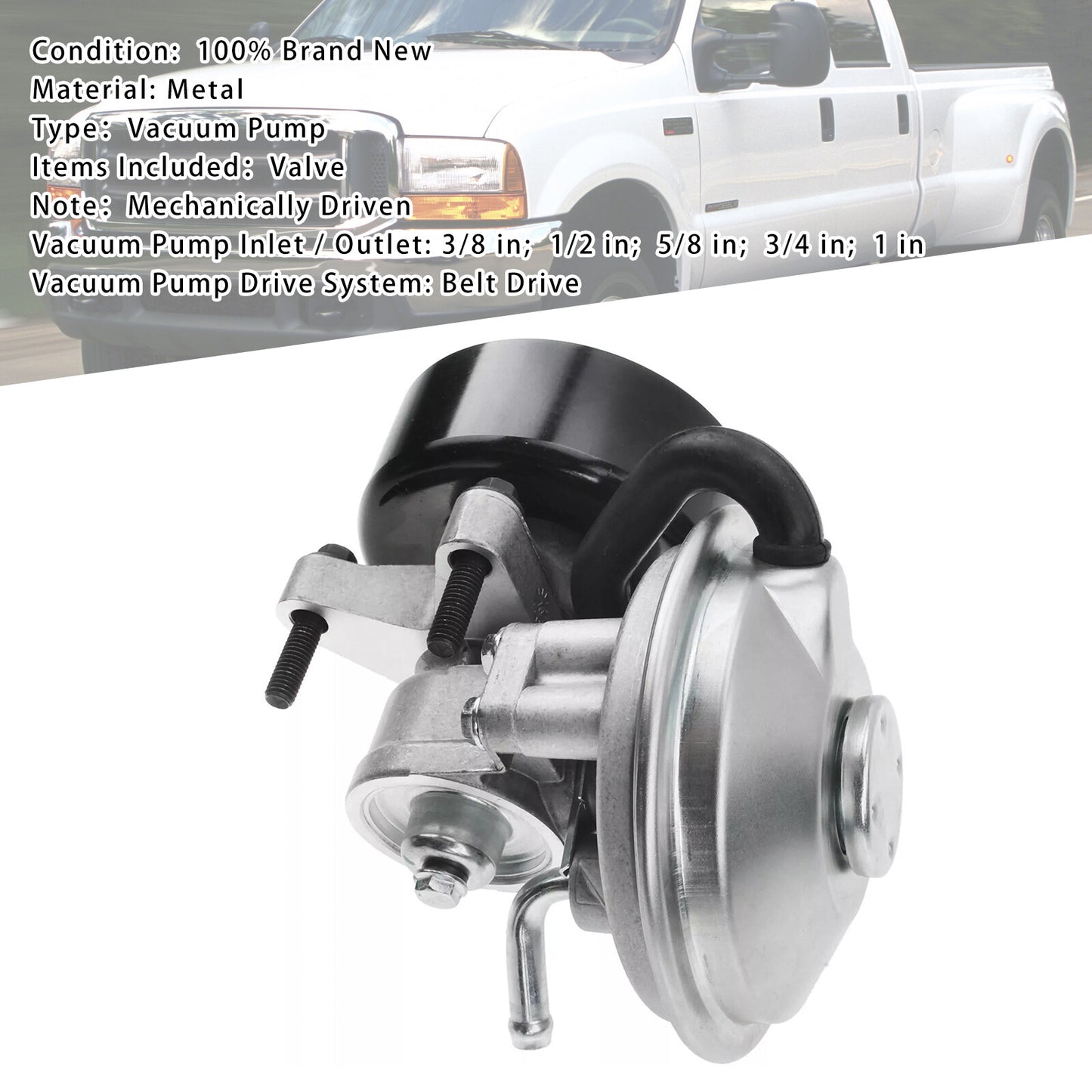 Mechanical Vacuum Pump For Ford F250-F550 Super D Econoline V8 7.3L Diesel