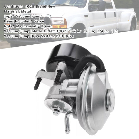 Solid Spare Mechanical Vacuum Pump For Ford F250-F550 Super D Econoline V8 7.3L Diesel