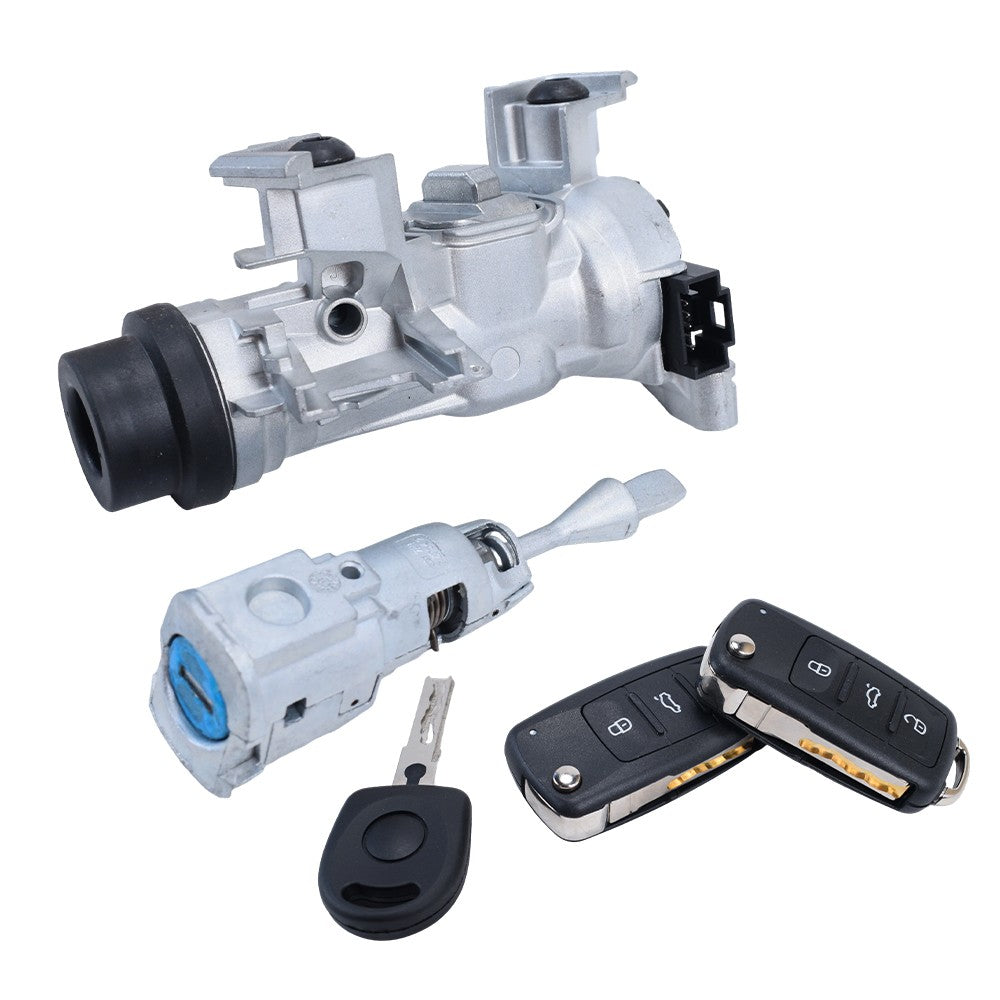 NEW Ignition Switch Door Lock Cylinder For VW Jetta 2006-2018 W/Remote Key