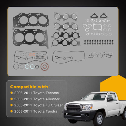 Full Engine Head Gasket Set For 03-11 Toyota Tacoma 4Runner Tundra 4.0L V6 DOHC