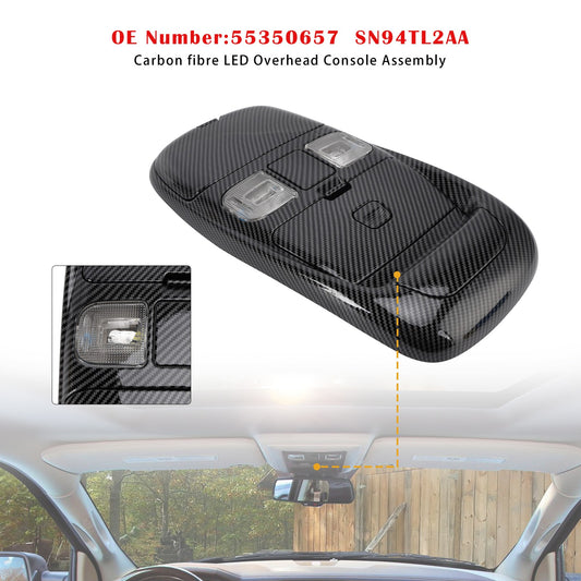 Front LED Overhead Console Carbon For Dodge Ram 1500 2500 3500 1998-2002