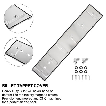 Billet Tappet Cover KIT For Cummins 5.9L 12v 24v 1989 1990-1999 2000 2001 02 USA