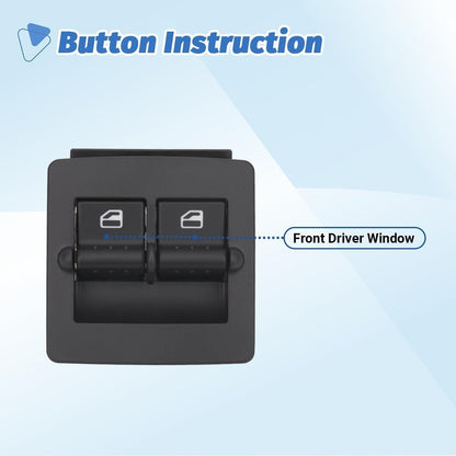Fits 1998-2010 Volkswagen Beetle Power Window Switch and Passenger Side Switch