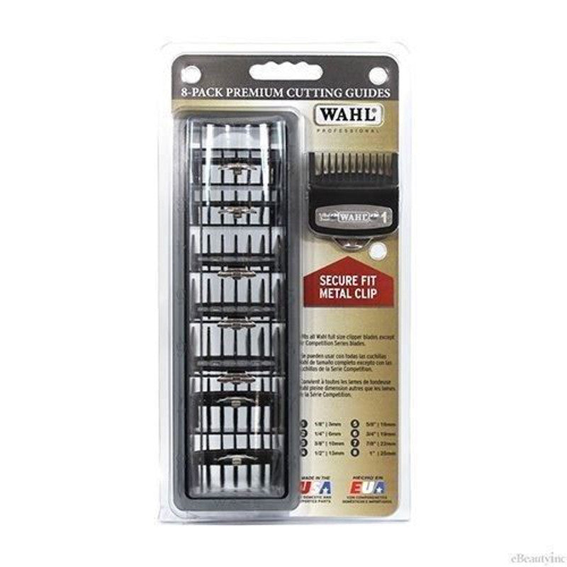 Solid Spare Wahl Pro 8 Pack Cutting Guides Metal Clips 3171-500