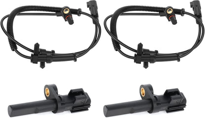 For 2009-2012 Dodge RAM 1500 PICKUP 4?? ABS Wheel Speed Sensor Front+Rear L&R