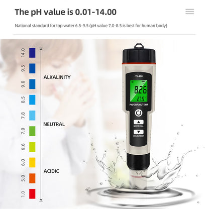 ??Portable 4 In 1 Hydrogen-Rich Test Pen PH/ORP/TEMP Water Quality Meter Tester