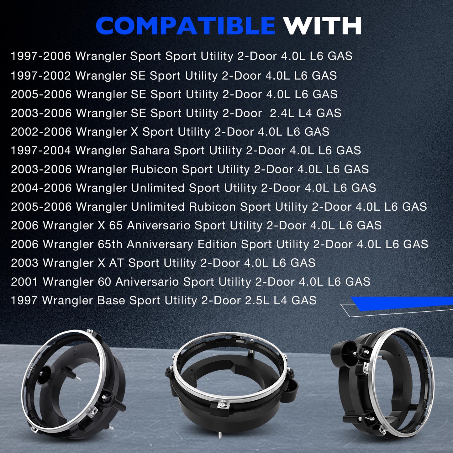 Headlight HeadLamp Bulb Mount Bracket Bucket Right For 1997-06 Jeep Wrangler TJ