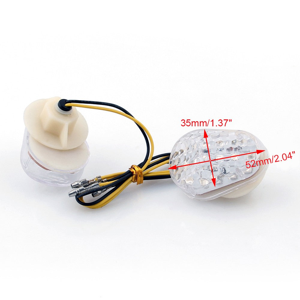 LED Turn Signals Kawasaki ZX6R 1998-2013 ZX10R 2004-2013 ZX 7R 9R ZZR600 W  NEW