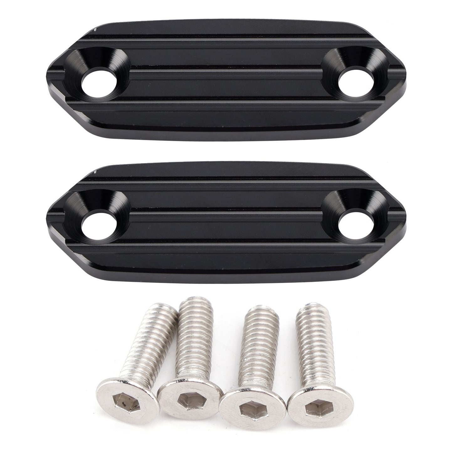 Black mirror delete blanking plates fits Kawasaki ZX6-R ZX6R ZX636 636 2013-2026
