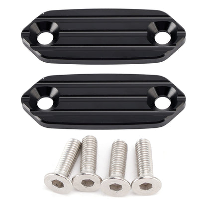 Black mirror delete blanking plates fits Kawasaki ZX6-R ZX6R ZX636 636 2013-2026