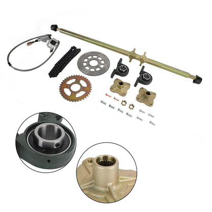 44.8 ATV Quad Go Kart Rear Live Axle Kit Sprocket Brake Wheel Hub Brake Assembly
