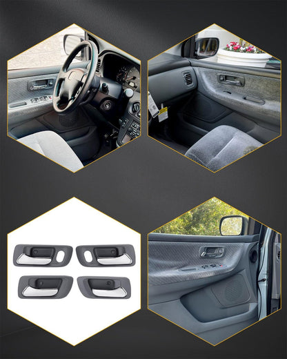 8Pcs Exterior Interior Door Handles Kit Front & Rear Side Fit 98-02 Honda Accord
