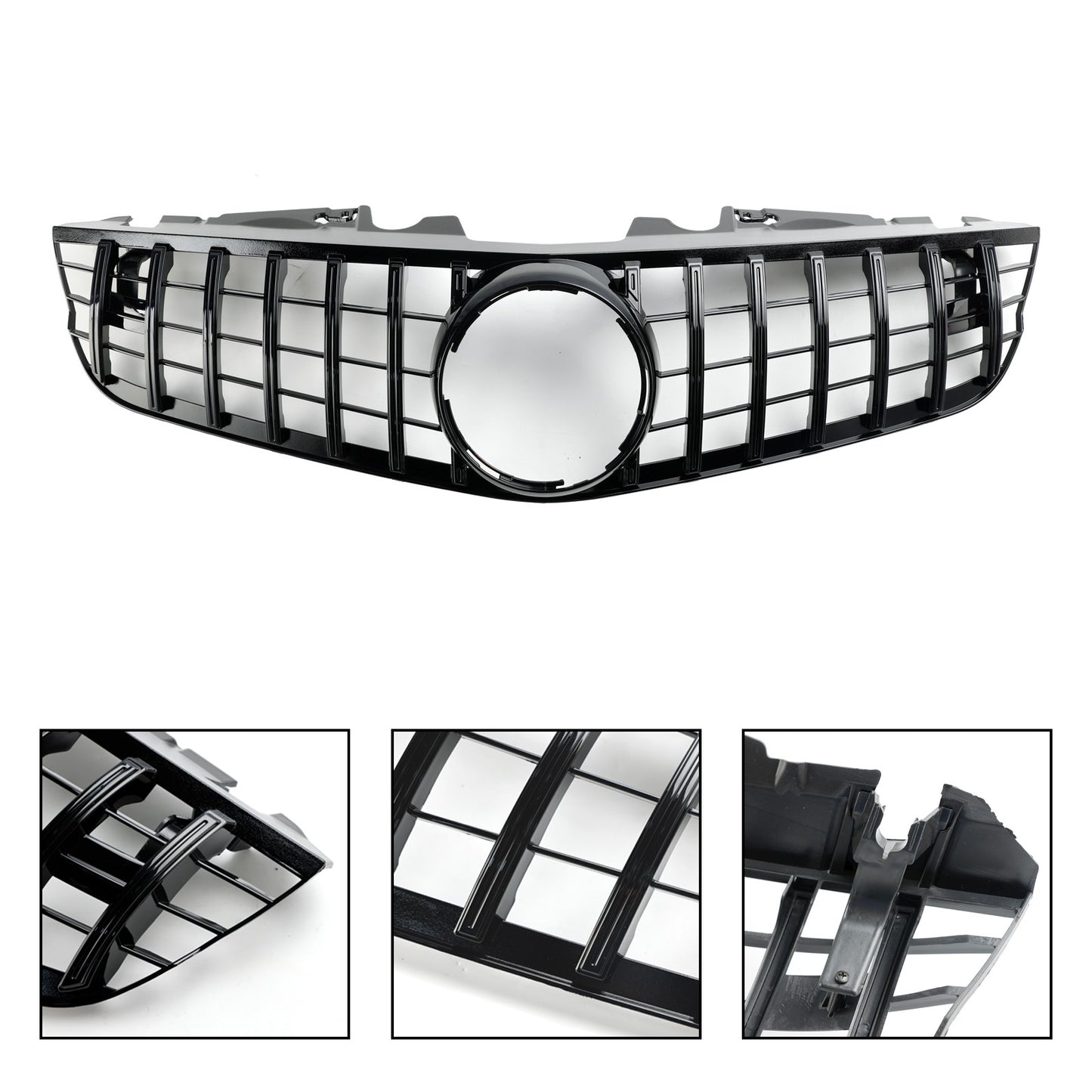 Front Bumper Upper Grill Fit Mercedes SL-Class R230 SL550 SL600 2009-2012