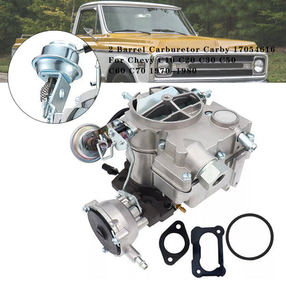 2 Barrel Carburetor Carby 17054616 For Chevy C10 C20 C30 C50 C60 C70 1970-1980