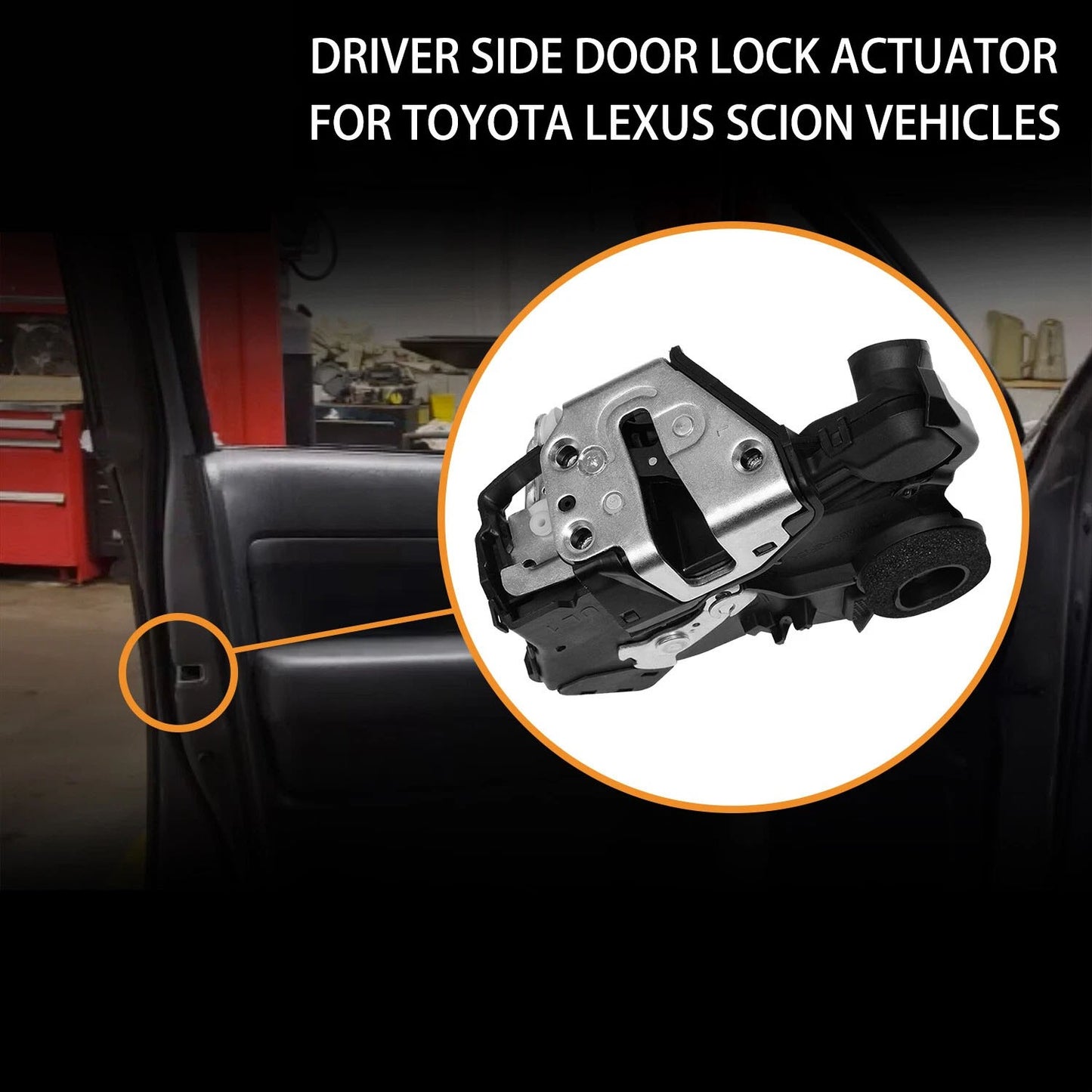 Door Lock Actuator Front Left For 2007-19 Toyota Corolla Camry Lexus GX460 Scion
