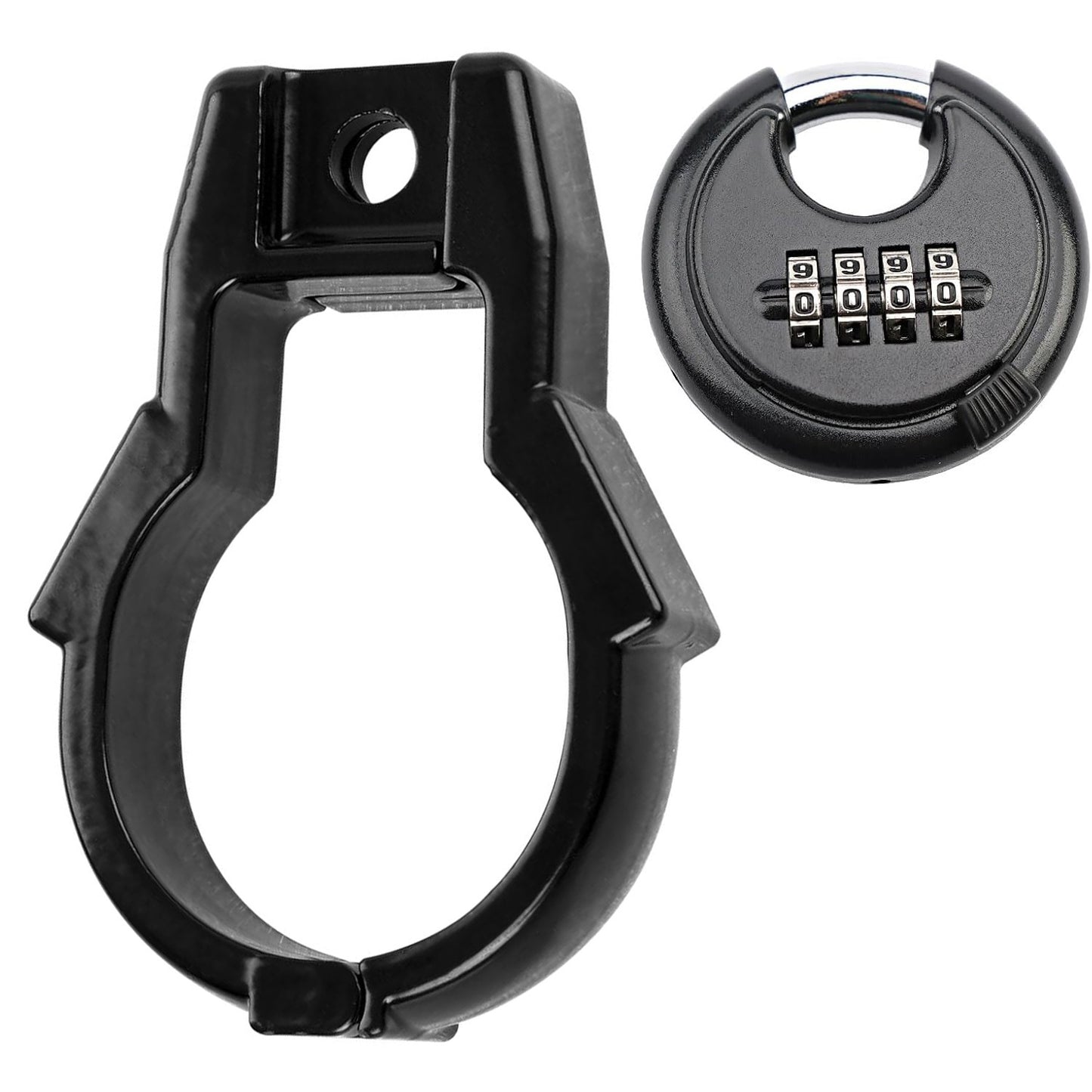 Hitch Coupler Lock w/ Combination Lock For Bulldog Style Couplers Heavy Duty