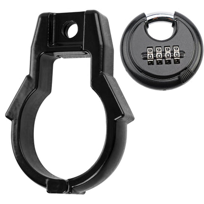 Hitch Coupler Lock w/ Combination Lock For Bulldog Style Couplers Heavy Duty