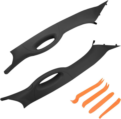 2x A-Pillar Interior Trim w/ Assist Handle Front LH RH Fit 04-08 Ford F150 Black