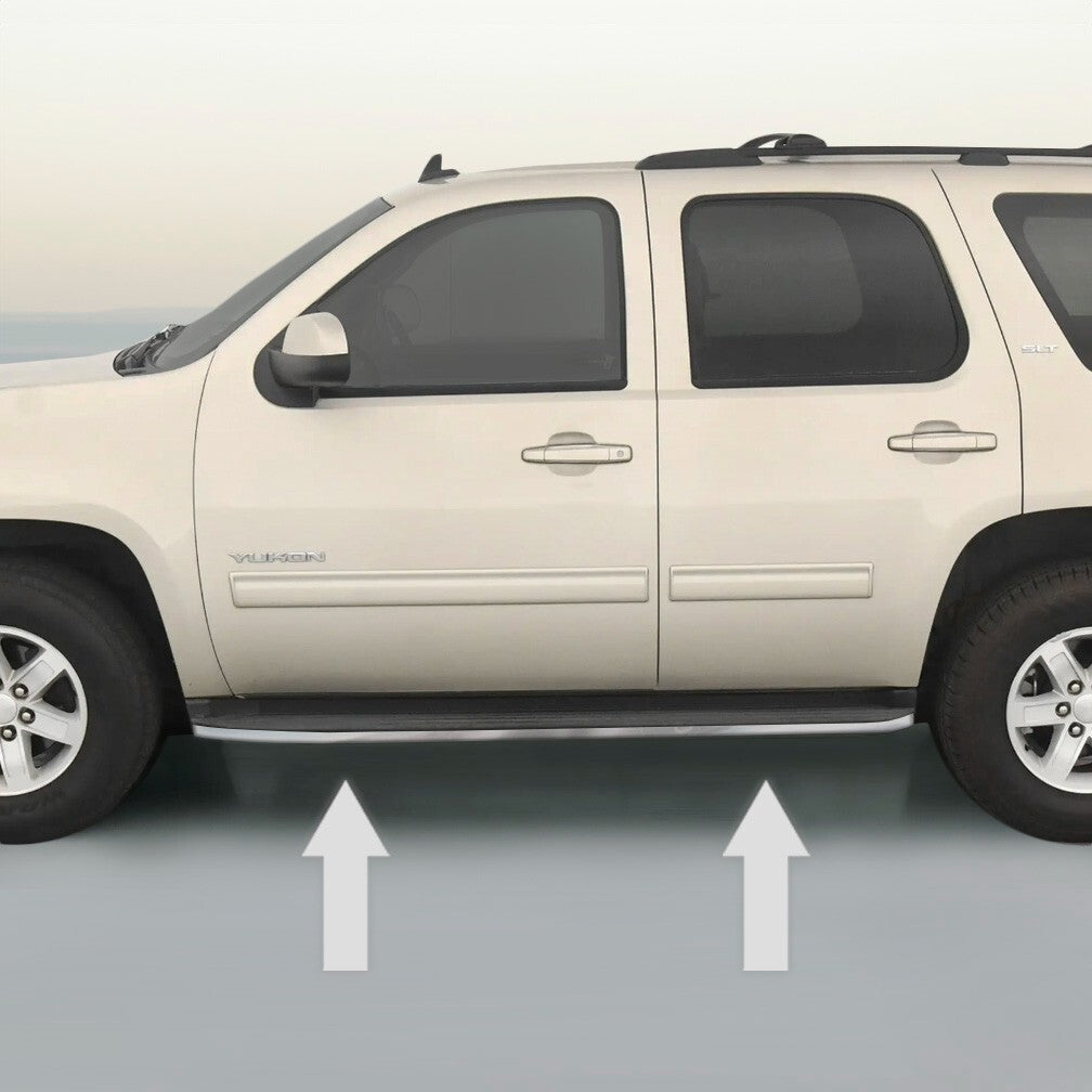 CHROME RUNNING BOARD TRIM MOLDING PACKAGE For 2007-2014 GMC YUKON / YUKON XL