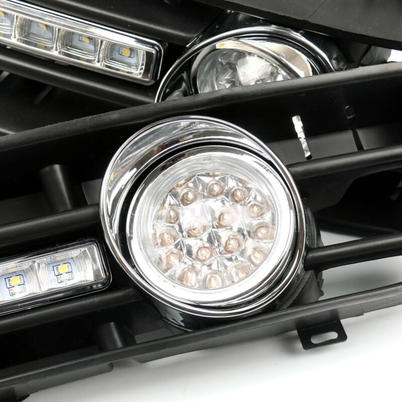 Fog Light 5 LED Front Bumper Grille DRL Lamp For 99-04 VW Golf MK4 GTI TDI USA
