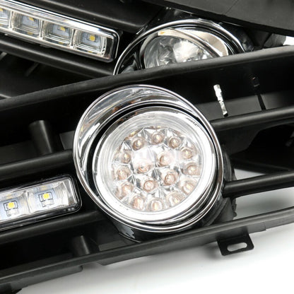 Fog Light 5 LED Front Bumper Grille DRL Lamp For 99-04 VW Golf MK4 GTI TDI USA