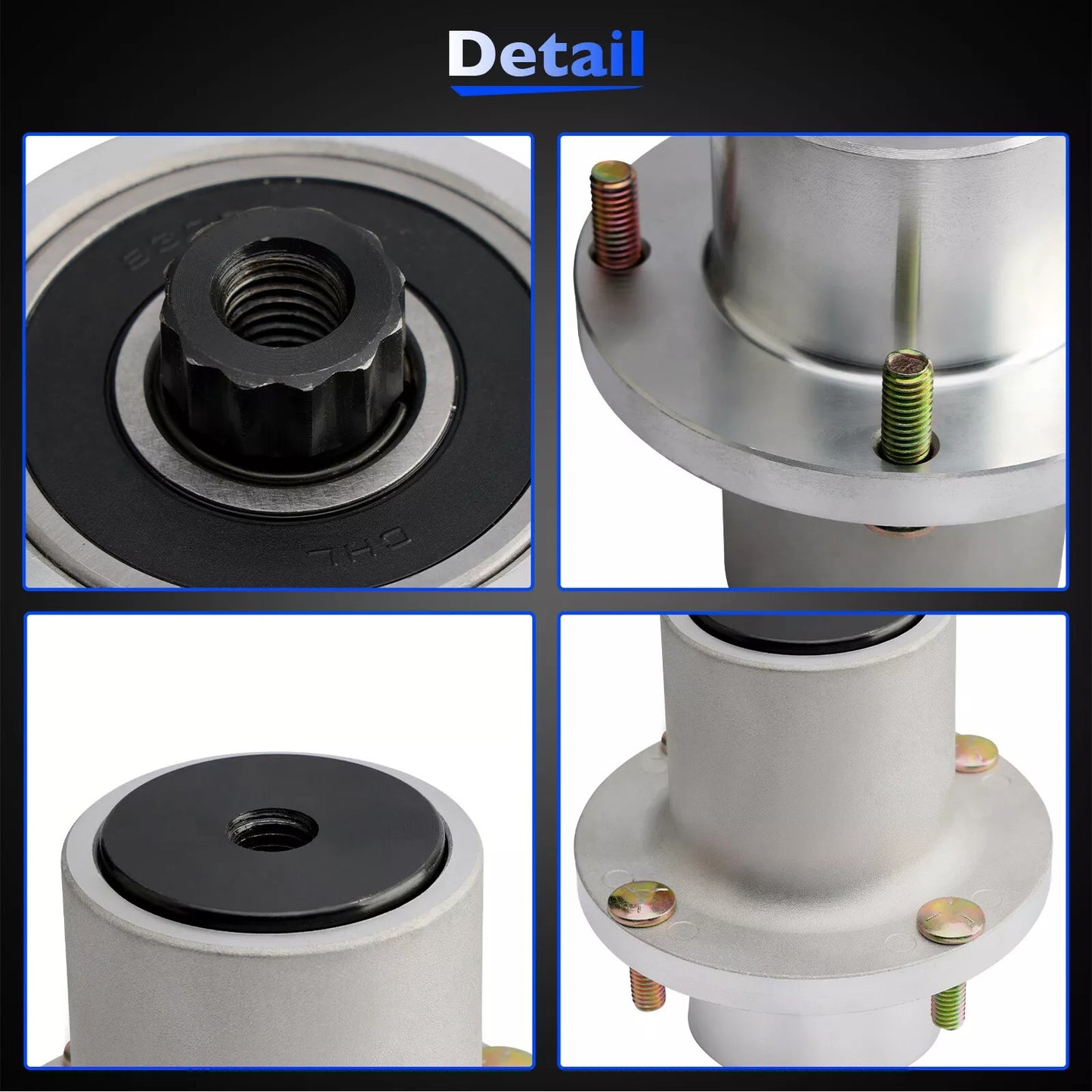 2X 125981 Deck Blade Spindle For Hustler Fastrak Raptor SDX SD 48" 54" 60" Mower