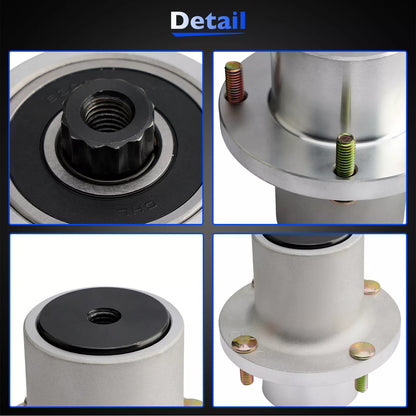 2X 125981 Deck Blade Spindle For Hustler Fastrak Raptor SDX SD 48" 54" 60" Mower
