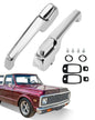 Exterior Chrome Door Handles Set For 1967-72 Chevy C10 C20 C30 GMC K1500 Pickup