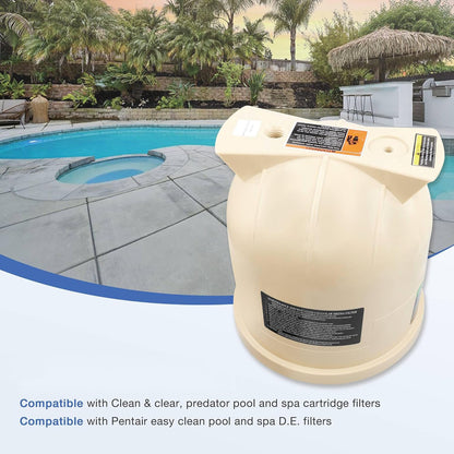 Pool Filter Cover Lid For Pentair Clean & Clear Predator Pool & Cartridge Filter