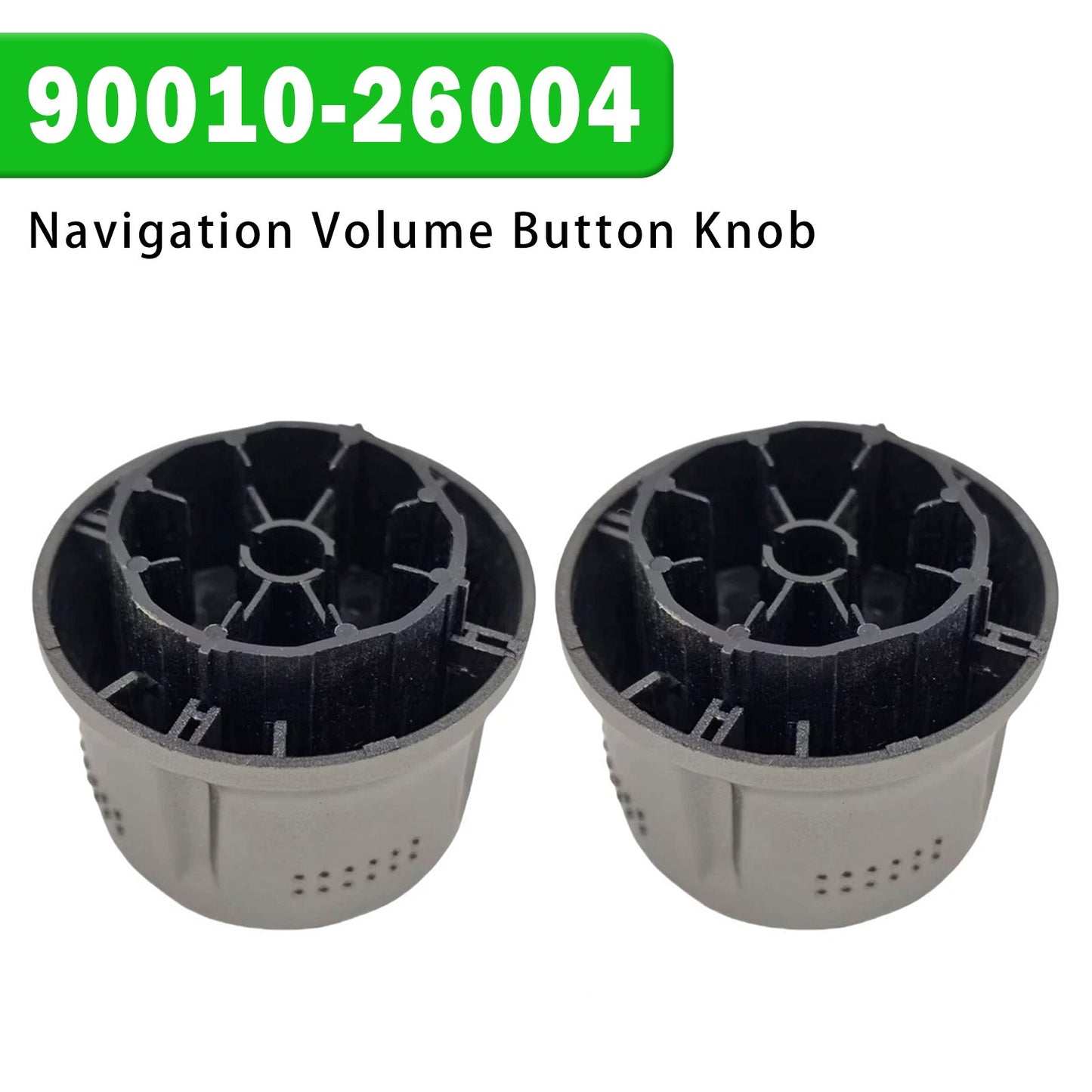 2pc Navigation Volume Button Knob 90010-26004 for Toyota Highlander 2009-2015