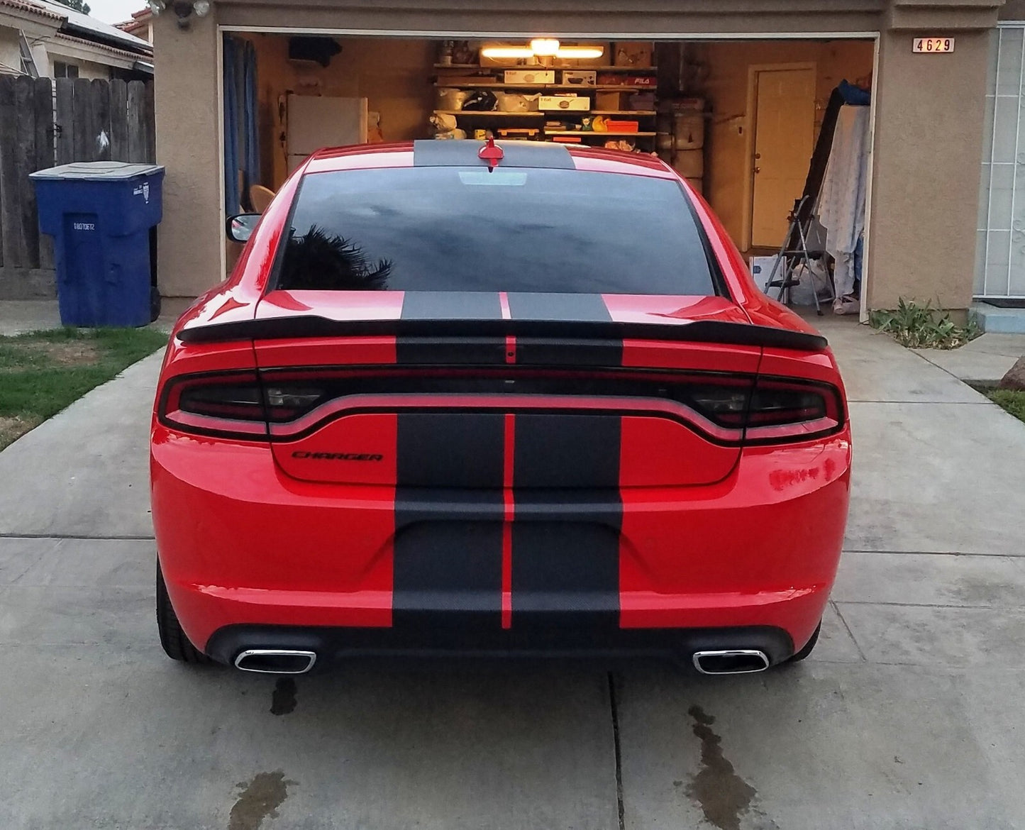 10" VINYL RALLY STRIPES RACING STRIPE KIT HOOD TRUNK ROOF For DODGE CHARGER