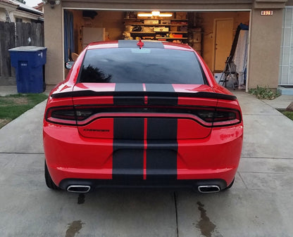 10" VINYL RALLY STRIPES RACING STRIPE KIT HOOD TRUNK ROOF For DODGE CHARGER