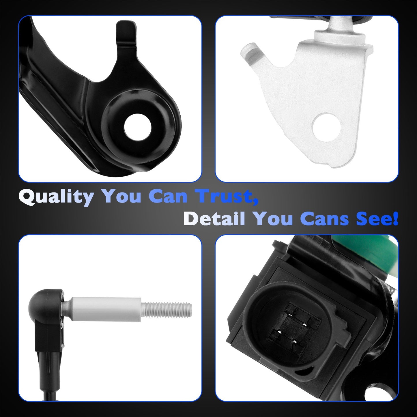 4x Front Left Air Suspension Height Level Sensors For 11-18 Audi A6 A7 S6 S7 S8