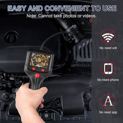 1080P LED Handheld Industrial Endoscope Borescope 8mm Inspection Snake Camera