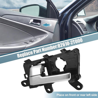 Interior Inner Inside Door Handle Chrome Front Left fits Kia Optima 2011 to 2013
